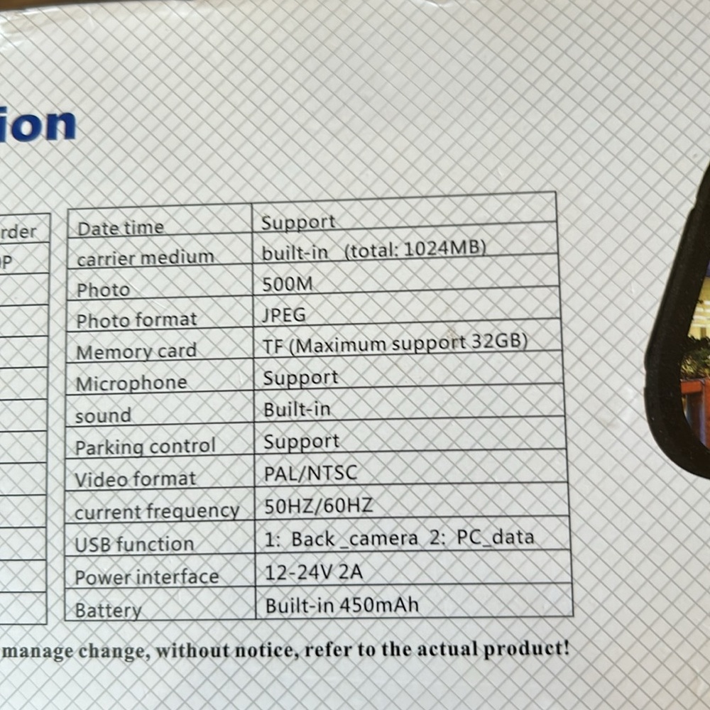 Full-Size Starlight Night Vision Dash Cam Mirror | HD 170° Wide Angle | NEW - Picture 7 of 13